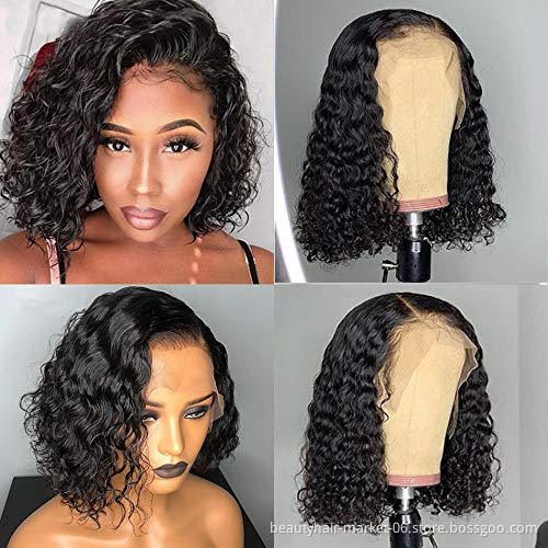 Factory price bone straight human hair lace wig human hair wigs